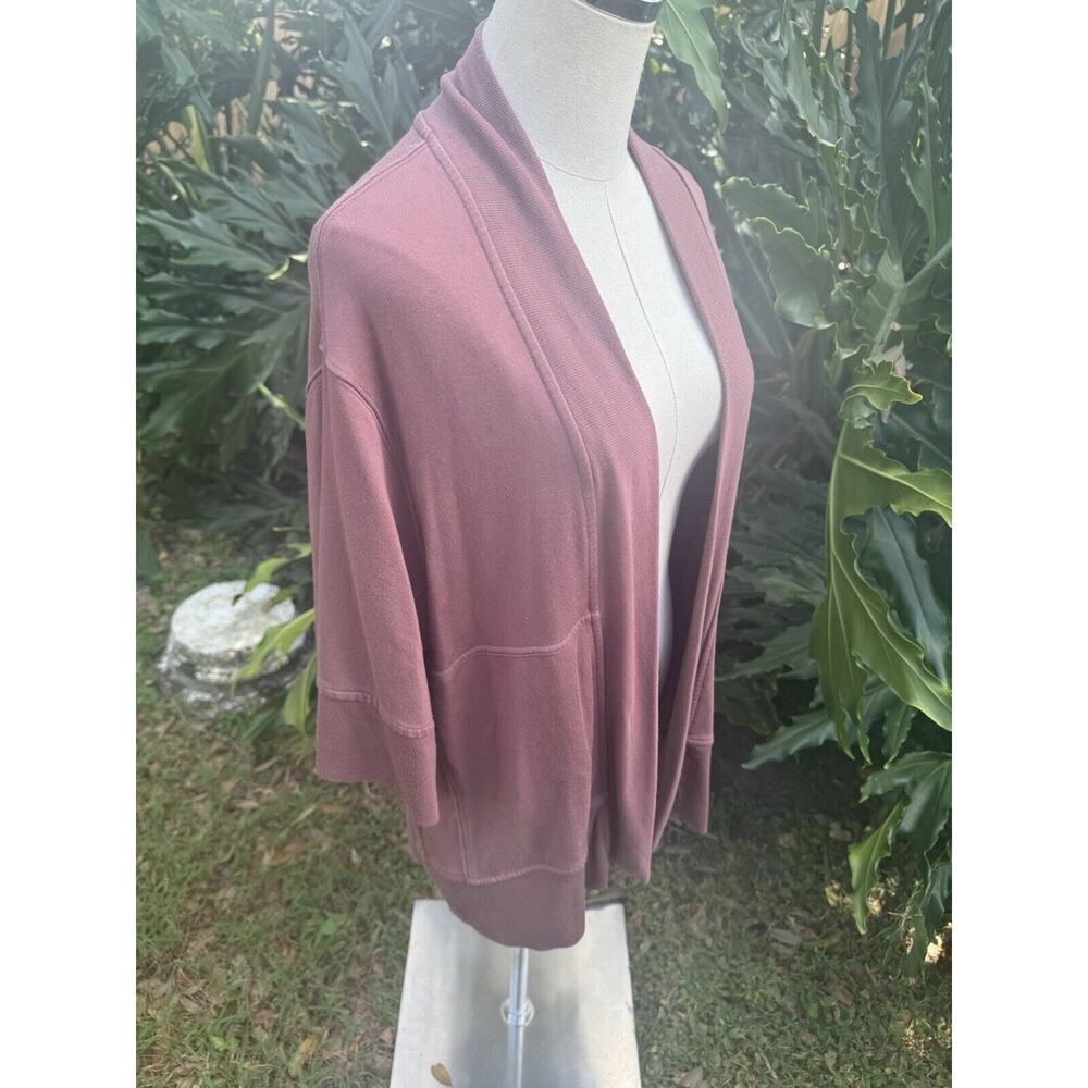 Athleta Size XXS/XS Textured Lotus Wrap Dark Vintage Plum #981475 Quiet Luxury